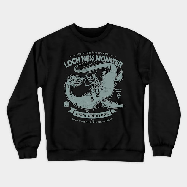 Loch Ness Monster Crewneck Sweatshirt by heartattackjack